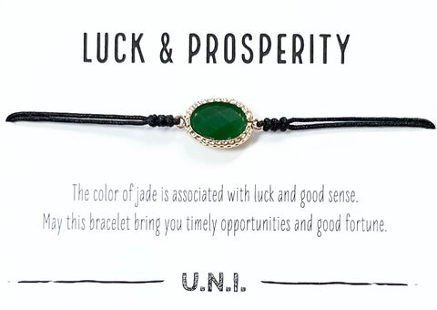 Luck & Prosperity Bracelet- Black Cord