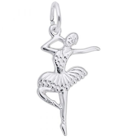 Sterling Silver Ballet Dancer Charm