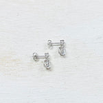 SS CZ Dangle Earrings