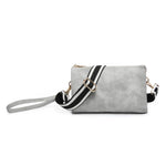 Light Grey Izzy Guitar Strap Crossbody