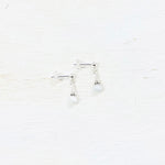 Sterling Silver Children’s White Dangle Earrings