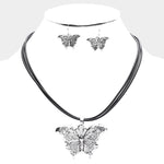 Fashion Butterfly Necklace Set