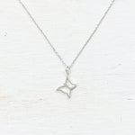 Sterling Silver Princess Collection Butterfly Necklace