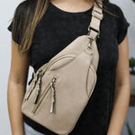 Nikki Sand Crossbody Sling Bag
