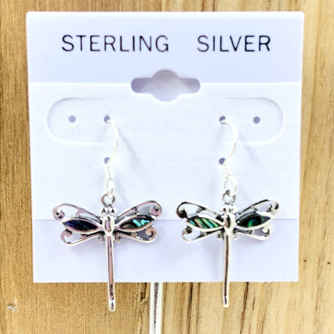 Sterling Silver Dragonfly Earrings