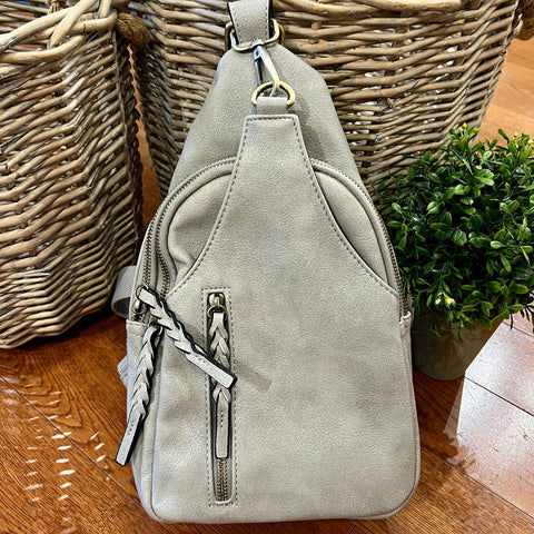 Nikki Grey Crossbody Sling Bag