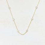 Sterling Silver CZ By the Yard Necklace