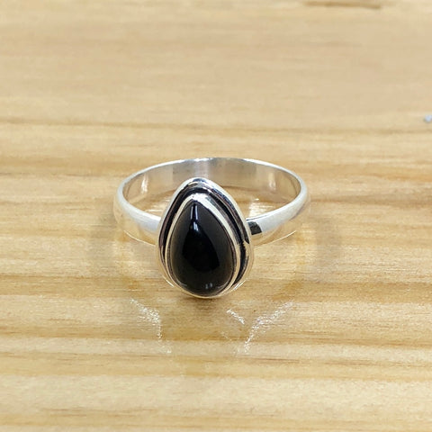 Sterling Silver Black Onyx Ring