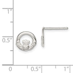 Sterling Silver Claddagh Earrings