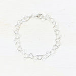Sterling Silver Heart Bracelet