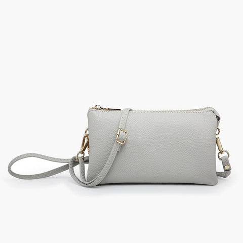 Riley Light Grey Wristlet/Crossbody