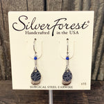 Silver Layered Teardrop Earrings