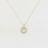 SS Heart Engrave Necklace 16-18”