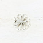 Sterling Silver Estate Flower Pin-Pendant