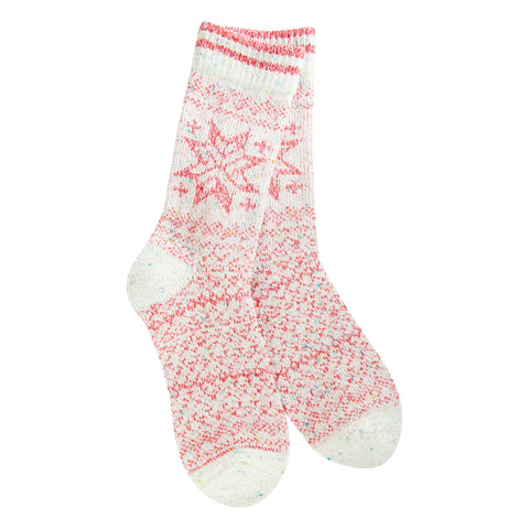 Red Multi- Holiday Confetti Crew Socks