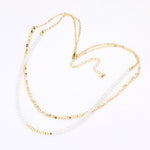 Fashion Double Layered Beaded Necklace