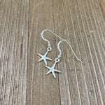 Sterling Silver Starfish Dangle Earrings