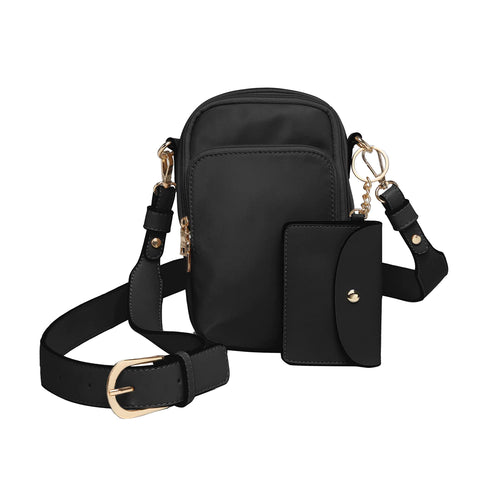 Parker Black Nylon Crossbody