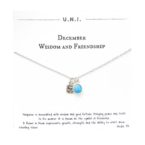 December Wisdom & Friendship Turquoise Necklace