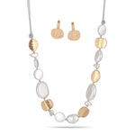 Fashion Two Tone Necklace Set