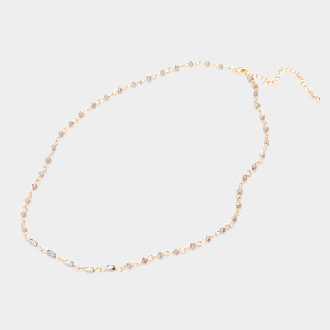 Fashion Beaded Link Necklace