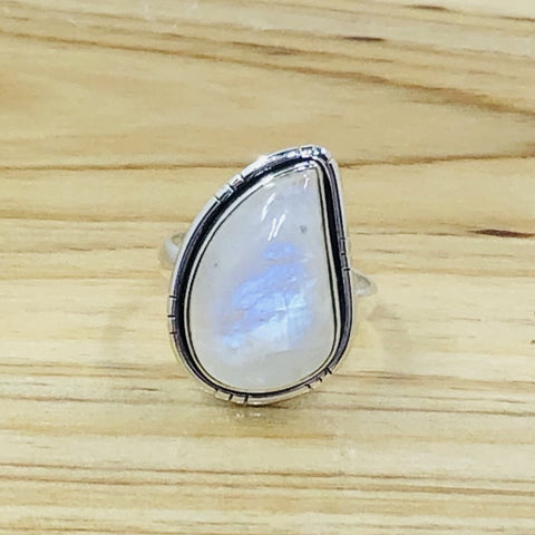 Sterling silver Moonstone ring-size 9
