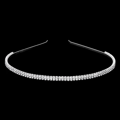 Fashion Double Row Rhinestone Headband