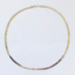 Sterling Silver Herringbone Necklace