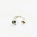Fashion Blue and Brown Stone Ring