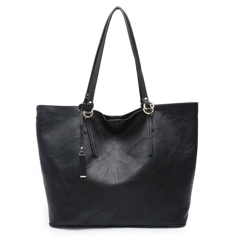 Iris Black Tote Bag in a Bag