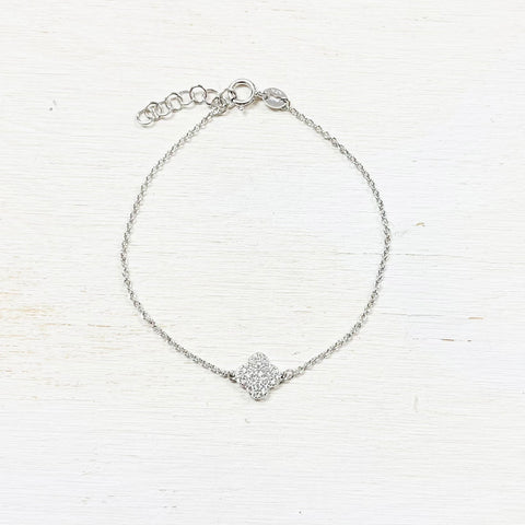 Sterling Silver Clover Bracelet