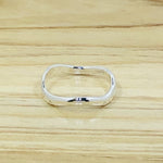 Sterling Silver Wavy Ring-Size 6