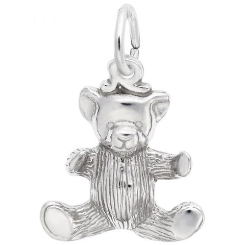 Sterling Silver Small Teddy Bear Charm