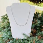 Sterling Silver CZ By the Yard Necklace