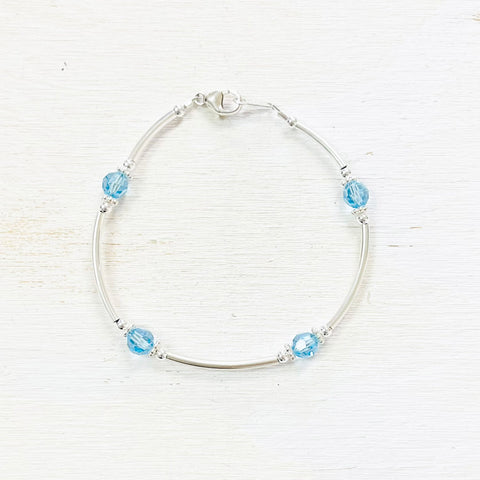 Sterling Silver March Bracelet