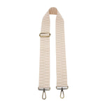 Beige Aztec Embroidered Guitar Strap