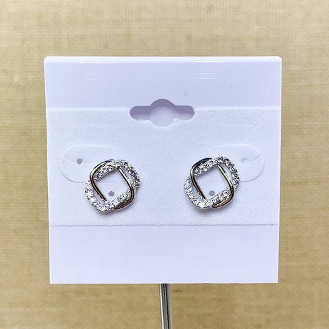 Geometric Sparkle Fashion Studs