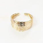 Fashion Gold Tone Thick Cuff