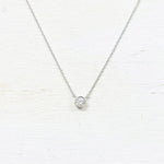 SS Single CZ Necklace