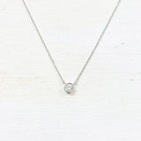 SS Single CZ Necklace