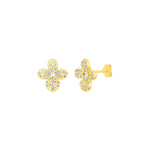 Gold Sakura Studs