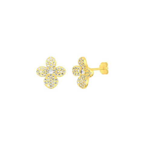 Gold Sakura Studs