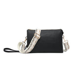 Black Izzy Guitar Strap Crossbody
