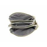 Suede Riley Olive Crossbody Wristlet