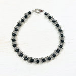 Fashion Butterfly and Black Bead Bracelet