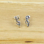 Sterling Silver Music Note Earrings