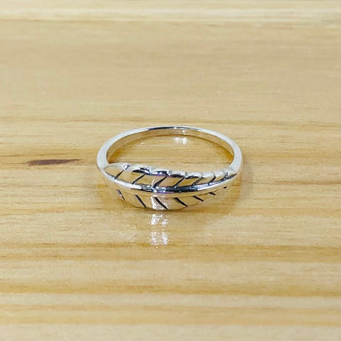 Sterling Silver Small Feather Ring