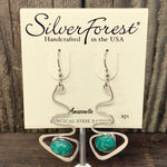 Zigzag Amazonite Dangle Earrings