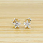 Sterling Silver Star Stud Earrings