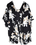 Kimono-Black/Cream Floral